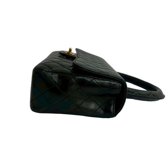 Chanel Vintage Twin Top Handle Flap Bag #215568C47B - Picture 6 of 9